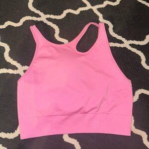 Pink Racerback Sports Bra